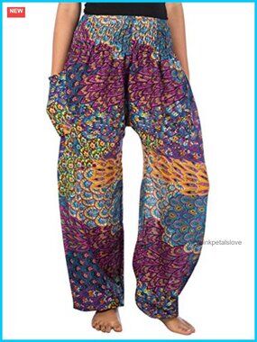 Harem Yoga Pants Women 4XL Plus Boho Lounge